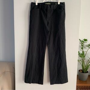 Eddie Bauer Pants Black Mercer Fit Chino Bootcut Womens Size 6 Stretch Cotton